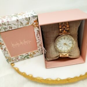 NWT WORKS! Nicole Miller Gold Women's Watch